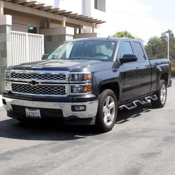 Westin 14-18 Chevrolet Silverado 1500 DC 6.5ft Bed HDX Drop W2W Nerf Step Bars - Tex. Blk thumbnail 4