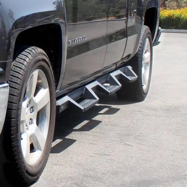 Westin 14-18 Chevrolet Silverado 1500 DC 6.5ft Bed HDX Drop W2W Nerf Step Bars - Tex. Blk thumbnail 5
