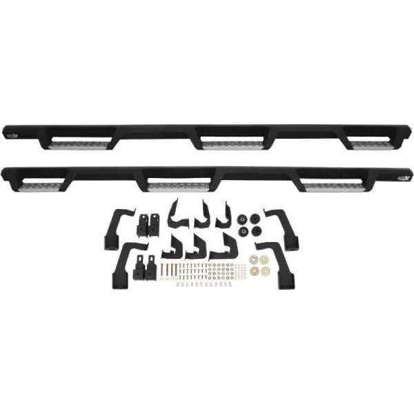 Westin 14-18 Chevrolet Silverado 1500 DC 6.5ft Bed HDX Stainless Drop W2W Nerf Step Bars - Tex. Blk thumbnail 7