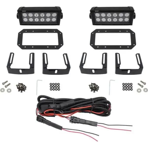 Westin HDX Flush Mount B-FORCE LED Light Kit (Set of 2) w/wiring harness - Black thumbnail 3