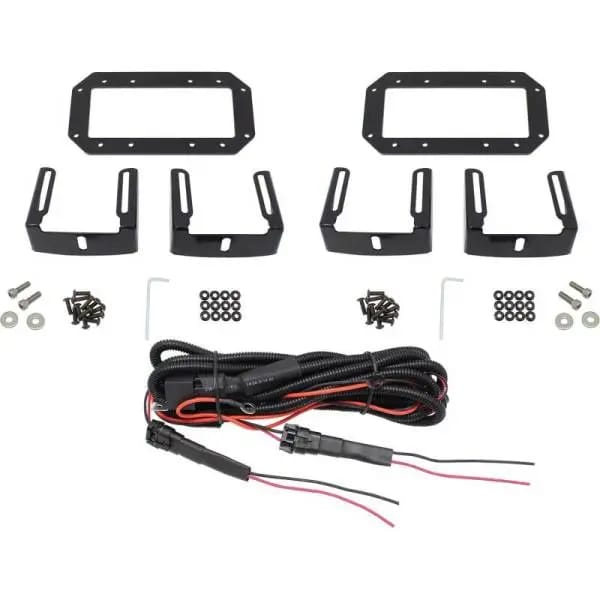 Westin HDX Flush Mount B-FORCE LED Light Kit (Set of 2) w/wiring harness - Black thumbnail 4