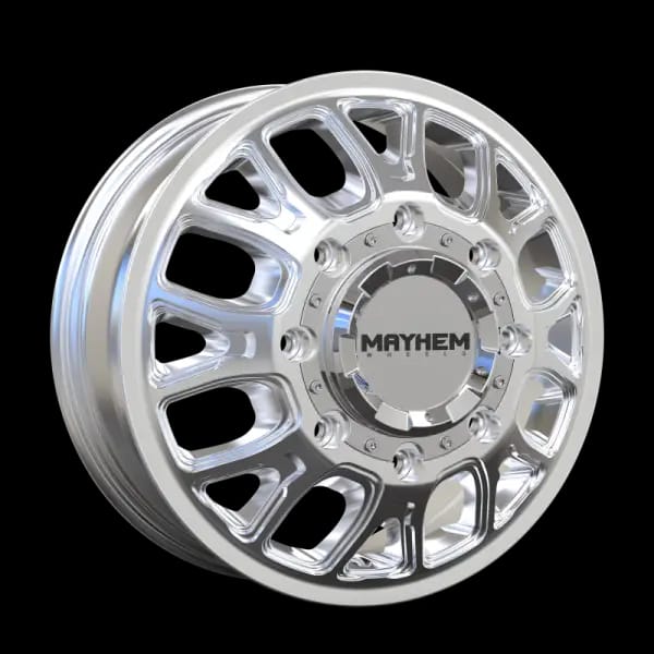 Mayhem 8107D Cogent Dually 17x6.5 / 8x165.1 BP / 125mm Offset / 121.3mm Hub Polished Wheel