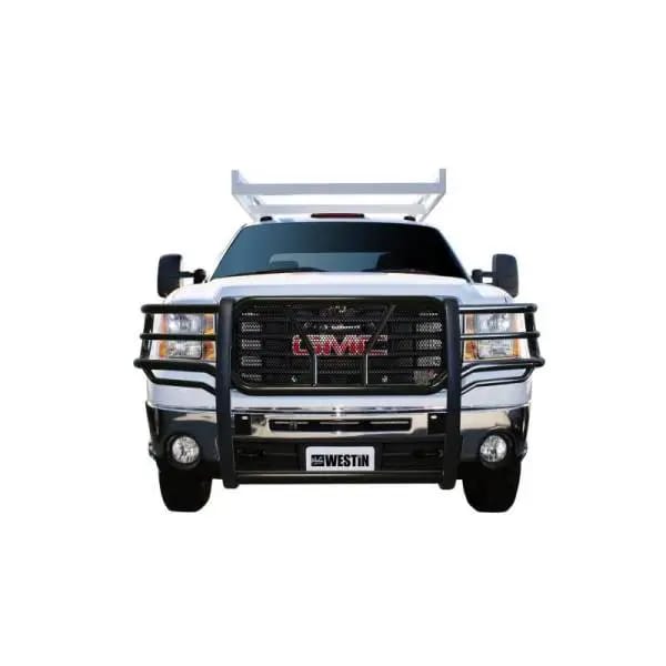 Westin 2007-2010 Chevrolet Silverado 25/3500HD HDX Grille Guard - Black thumbnail 3