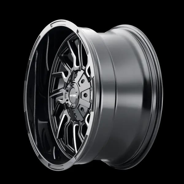 Mayhem 8111 Flywheel 20x9 / 5x127 BP / 0mm Offset / 87.1mm Hub Black w/ Milled Spokes Wheel thumbnail 2