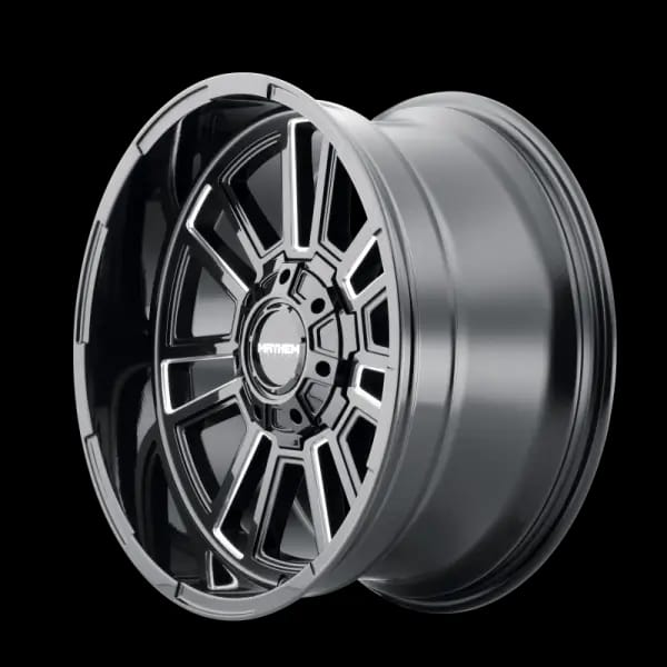 Mayhem 8115 Apollo 20x9 / 6x135 BP / 0mm Offset / 106mm Hub Black w/ Milled Spokes Wheel thumbnail 2