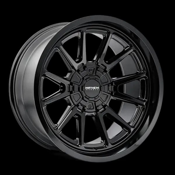 Mayhem 8116 Intrepid 18x9 / 5x127/5x139.7 BP / -12mm Offset / 87mm Hub Gloss Black Wheel