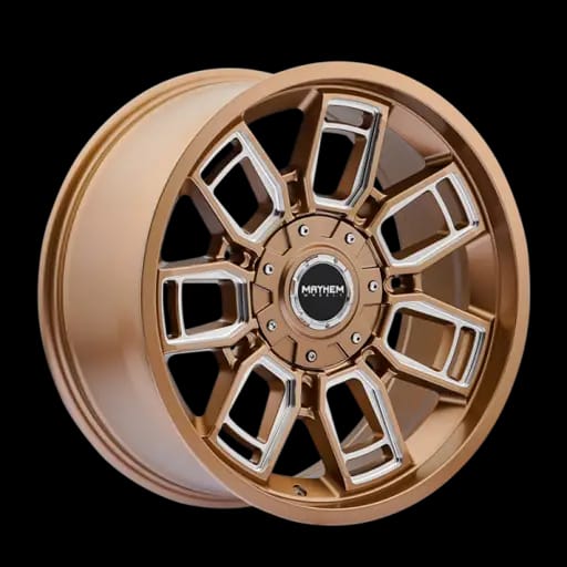 Mayhem 8118 Ordinance 20x9 / 6x135/139.7 BP / 106.1mm Hub Matte Bronze Wheel w/ Milled Spokes