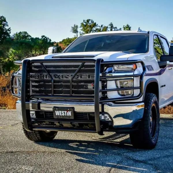 Westin 2020 Chevrolet Silverado 2500/3500 HDX Grille Guard - Black thumbnail 4