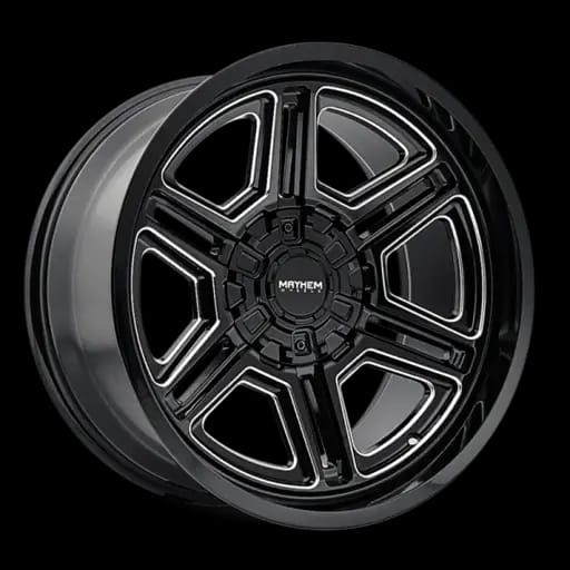 Mayhem 8117 Hermosa 20x9 / 5x127 BP/ 18mm Offset / 87mm Hub Black/Milled Wheel