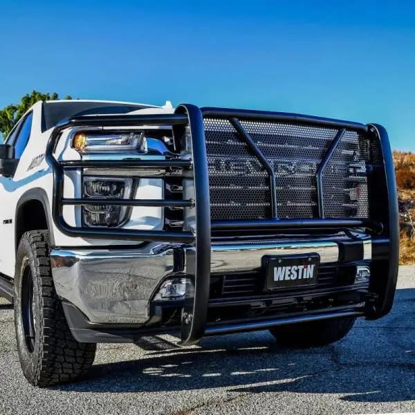 Westin 2020 Chevrolet Silverado 2500/3500 HDX Grille Guard - Black thumbnail 9