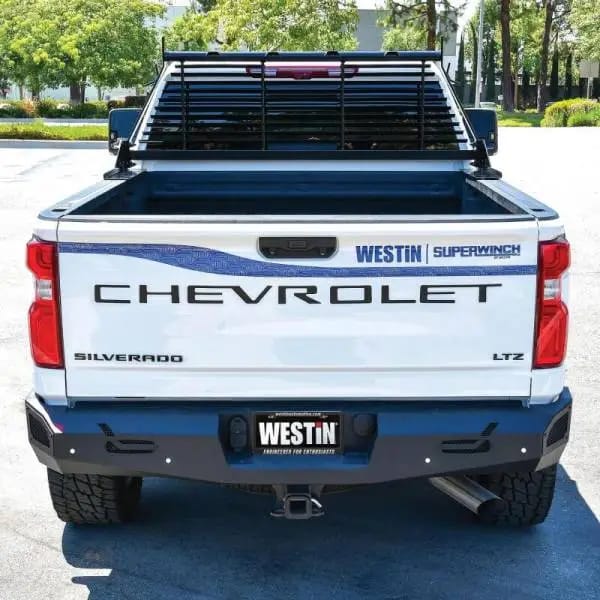 Westin 1999-2018 Chevrolet/Ford/GMC/Toyota Silverado/Sierra 1500/2500/3500 HD Headache Rack - Black thumbnail 4