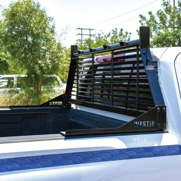 Westin 1999-2018 Chevrolet/Ford/GMC/Toyota Silverado/Sierra 1500/2500/3500 HD Headache Rack - Black thumbnail 6