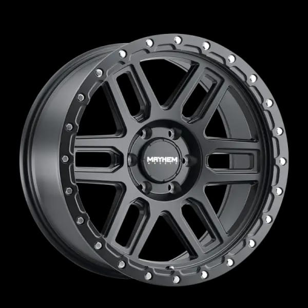 Mayhem 8304 Delta 17x9 / 6x139.7 BP / 0mm Offset / 106mm Hub Matte Black Wheel