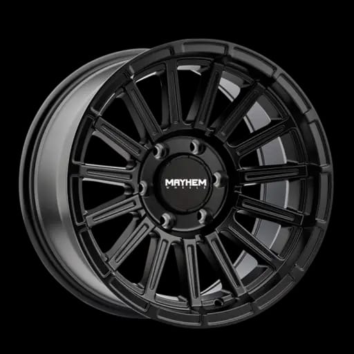 Mayhem 8309 Granite 17x9 / 5x127 BP / 0mm Offset / 78.1mm Hub Satin Black