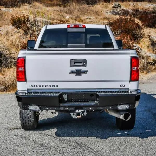 Westin 14-18 Chevrolet Silverado HDX Bandit Rear Bumper - Black thumbnail 3