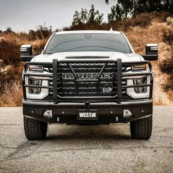 Westin 20-21 Chevrolet 2500/3500 HDX Bandit Front Bumper - Black thumbnail 3