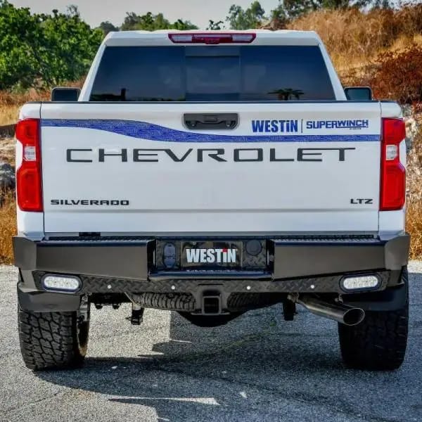 Westin 19-20 Chevy Silverado 1500 HDX Bandit Rear Bumper - Black thumbnail 7