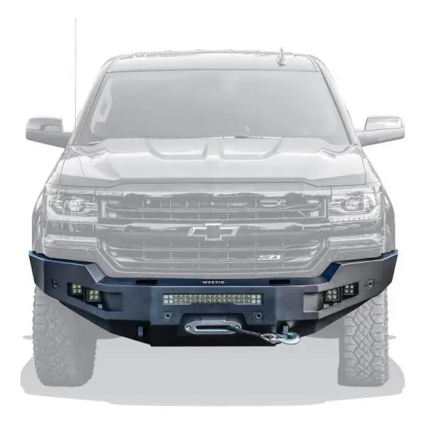 Westin 15-19 Chevrolet Silverado 2500/3500 Pro-Series Front Bumper - Textured Black thumbnail 3