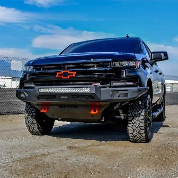 Westin 19-21 Chevrolet Silverado 1500 Pro-Mod Front Bumper - Tex. Blk thumbnail 3