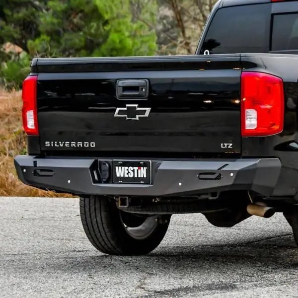 Westin 14-18 Chevy Silverado 1500 Pro-Series Rear Bumper - Textured Black thumbnail 6