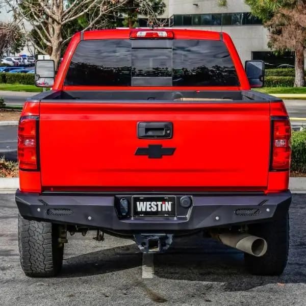 Westin 14-18 Chevy Silverado 1500 Pro-Series Rear Bumper - Textured Black thumbnail 7