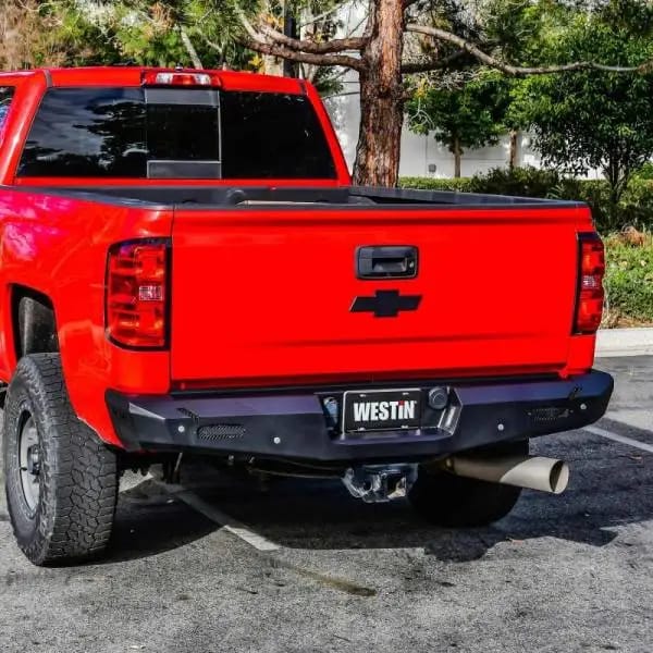 Westin 14-18 Chevy Silverado 1500 Pro-Series Rear Bumper - Textured Black thumbnail 8