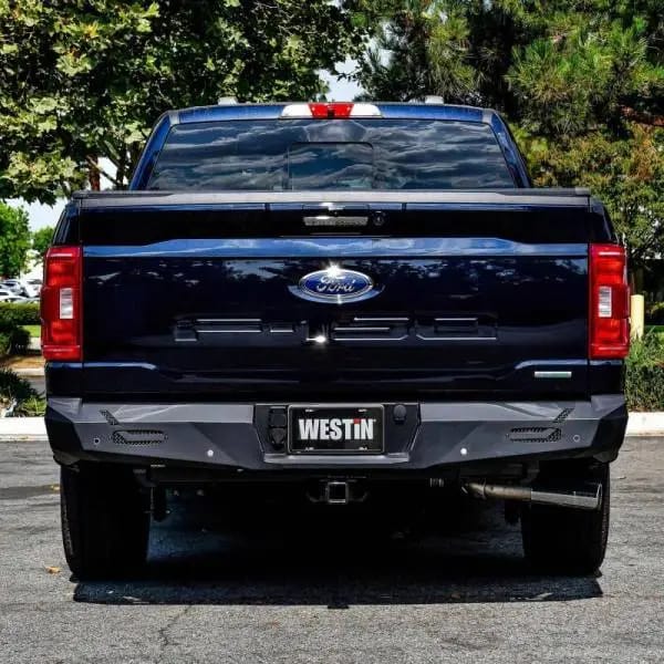 Westin 15-20 Ford F-150 Pro-Series Rear Bumper - Textured Black thumbnail 3