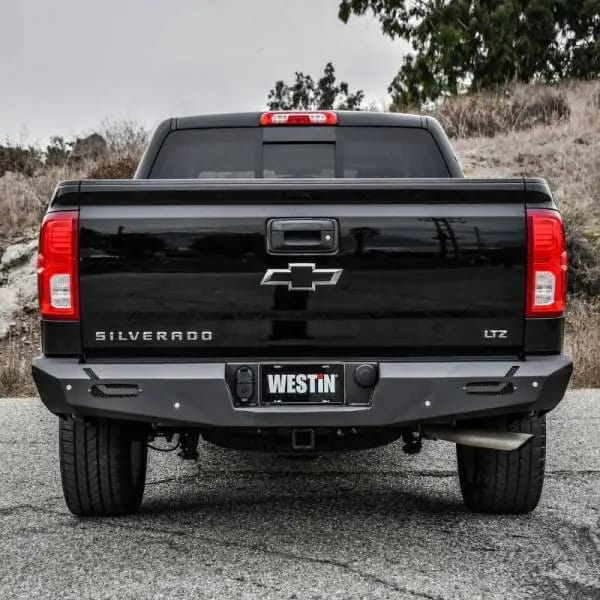 Westin 14-18 Chevy Silverado 1500 Pro-Series Rear Bumper - Textured Black thumbnail 3