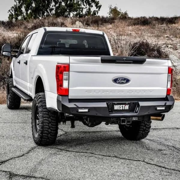 Westin 17-20 Ford F-250/350 Pro-Series Rear Bumper - Textured Black thumbnail 5