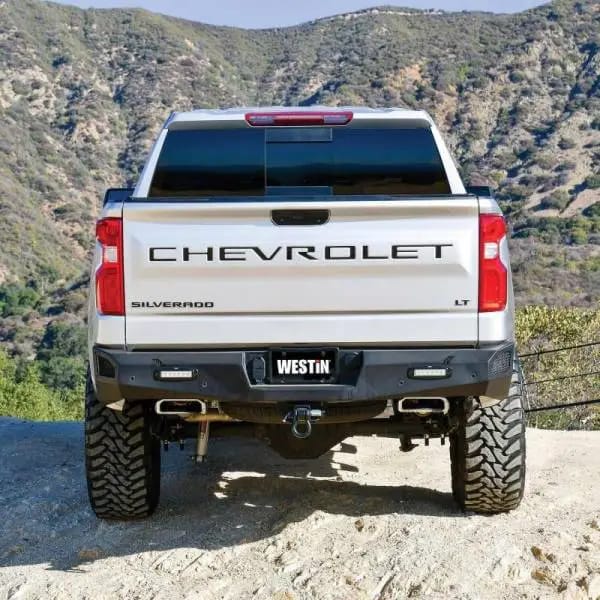 Westin 19-20 Chevy Silverado 1500 Pro-Series Rear Bumper - Textured Black thumbnail 4