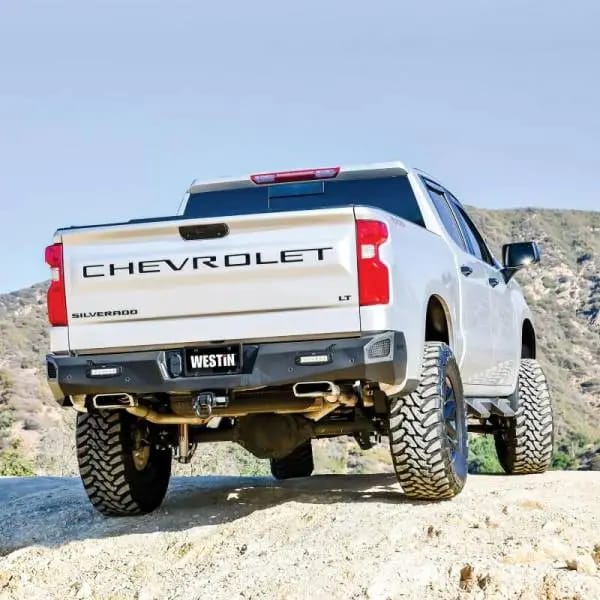 Westin 19-20 Chevy Silverado 1500 Pro-Series Rear Bumper - Textured Black thumbnail 5
