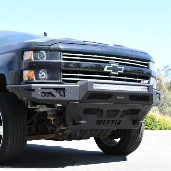 Westin 15-19 Chevrolet Silverado 2500/3500 Pro-Mod Skid Plate - Textured Black thumbnail 3