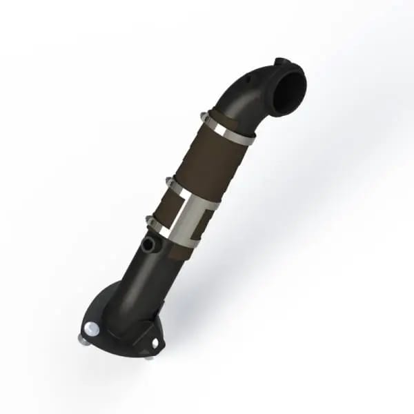 MBRP 15-16 Chevy/GMC 6.6L Duramax 3in Down Pipe (For 3 Bolt Flange Style Connection) thumbnail 2