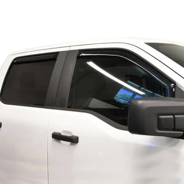 Westin 2015-2018 Ford F-150 SuperCrew Wade In-Channel Wind Deflector 4pc - Smoke thumbnail 3