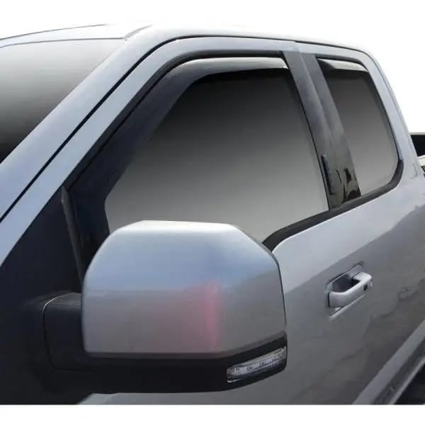 Westin 2015-2018 Ford F-150 SuperCab Wade In-Channel Wind Deflector 4pc - Smoke thumbnail 2