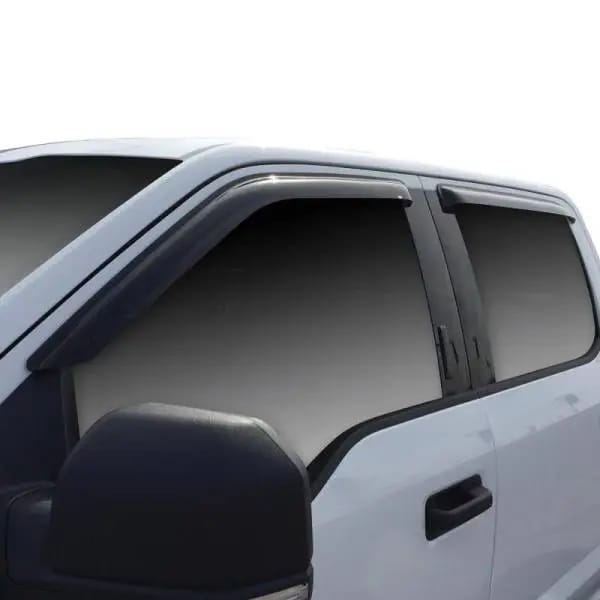 Westin 2015-2018 Ford F-150 SuperCrew Wade Slim Wind Deflector 4pc - Smoke thumbnail 2