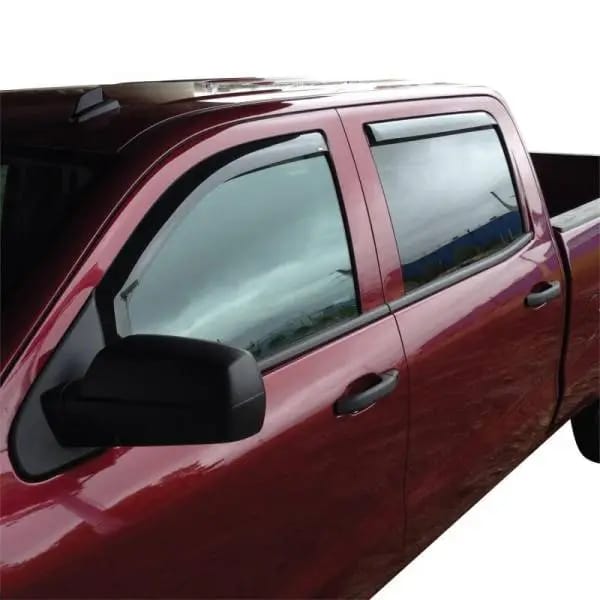 Westin 2014-2018 Chevy Silverado 1500 Crew Cab Wade In-Channel Wind Deflector 4pc - Smoke thumbnail 2