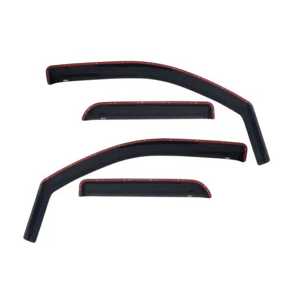Westin 2014-2018 Chevy Silverado 1500 Dbl Cab Wade In-Channel Wind Deflector 4pc - Smoke thumbnail 2