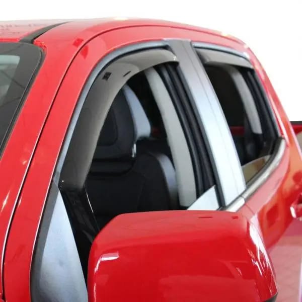 Westin 2015-2018 Chevrolet/GMC Colorado/Canyon Crew Cab Wade In-Channel Wind Deflector 4pc - Smoke thumbnail 2