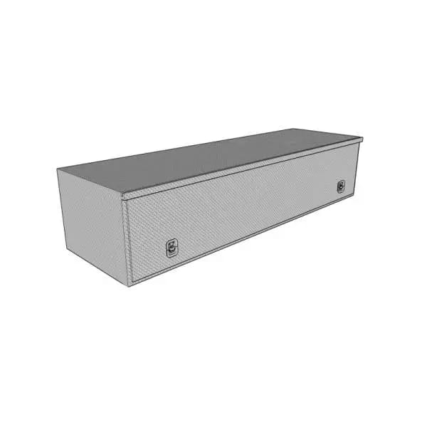 Westin/Brute HD Top Sider 13in x 60in w/flip up Door - Aluminum thumbnail 3