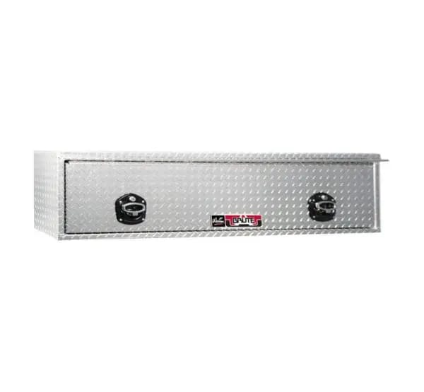 Westin/Brute High Cap HD Top Sider 16in x 72in w/flip up Door - Aluminum