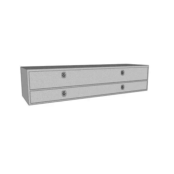Westin/Brute High Cap 72in Stake Bed Contractor TopSider w/ Bottom Drawers - Aluminum thumbnail 3
