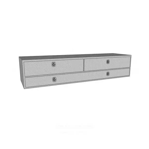 Westin/Brute High Cap 96in Stake Bed Contractor TopSider w/ Doors - Aluminum thumbnail 3