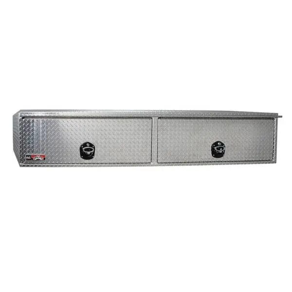 Westin/Brute HD Top Sider 13in x 96in w/flip up Doors - Aluminum