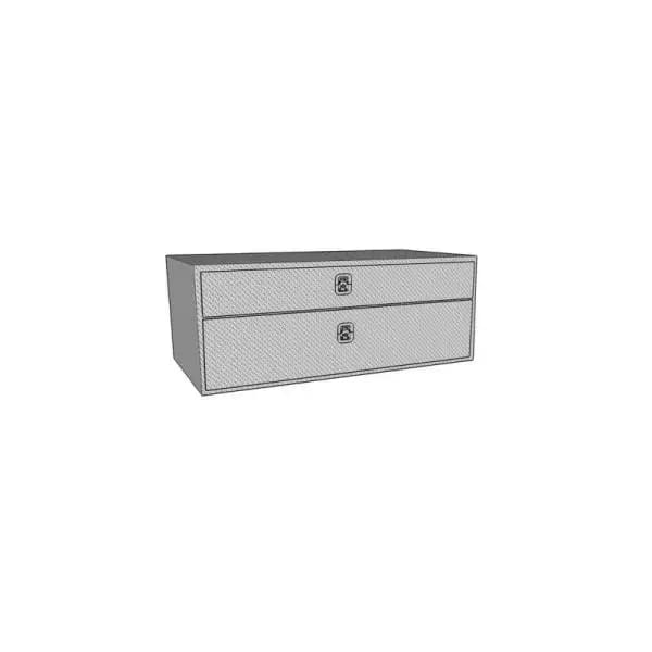 Westin/Brute UnderBody 48in x 20in w/ Top Drawer - Aluminum thumbnail 2