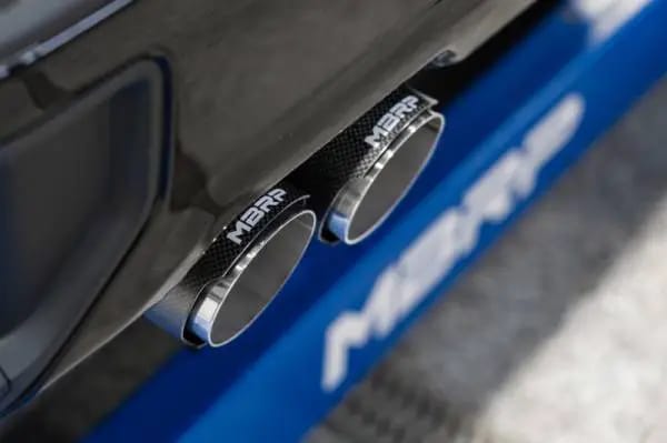 MBRP 19-21 Chevrolet Silverado 1500 5.3L 3in Cat Back w/ 2.5in OD Carbon Fiber Tips - T304 thumbnail 2
