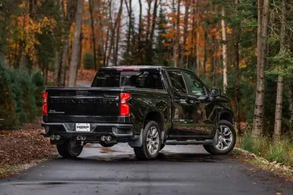 MBRP 19-21 Chevrolet Silverado 1500 5.3L 3in Cat Back w/ 2.5in OD Carbon Fiber Tips - T304 thumbnail 3