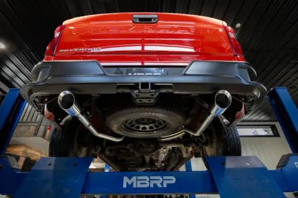 MBRP 2019+ Chevrolet Silverado 1500 / 2019+ GMC Sierra 1500 Alum. 3in Armor Lite Cat-Back Exhaust thumbnail 4