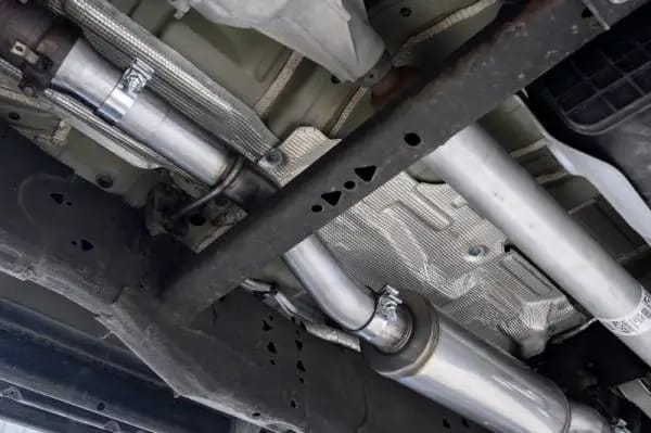 MBRP 2021+ Chevy Tahoe / GMC Yukon T304 SS 3in Cat-Back Dual Split Exhaust w/ Quad Carbon Fiber Tips thumbnail 2