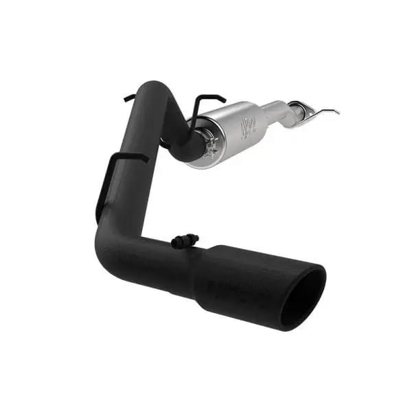 MBRP 17+ Chevrolet Colorado 2.5L/3.6L 3in Cat Back Single Side Exit w/ 4in Tip - Back Coated thumbnail 3